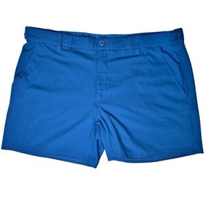 Huk Pursuit Fishing Shorts Men XXXL Blue 6 Inch Quick Dry Stretch UPF 30 Outdoor
